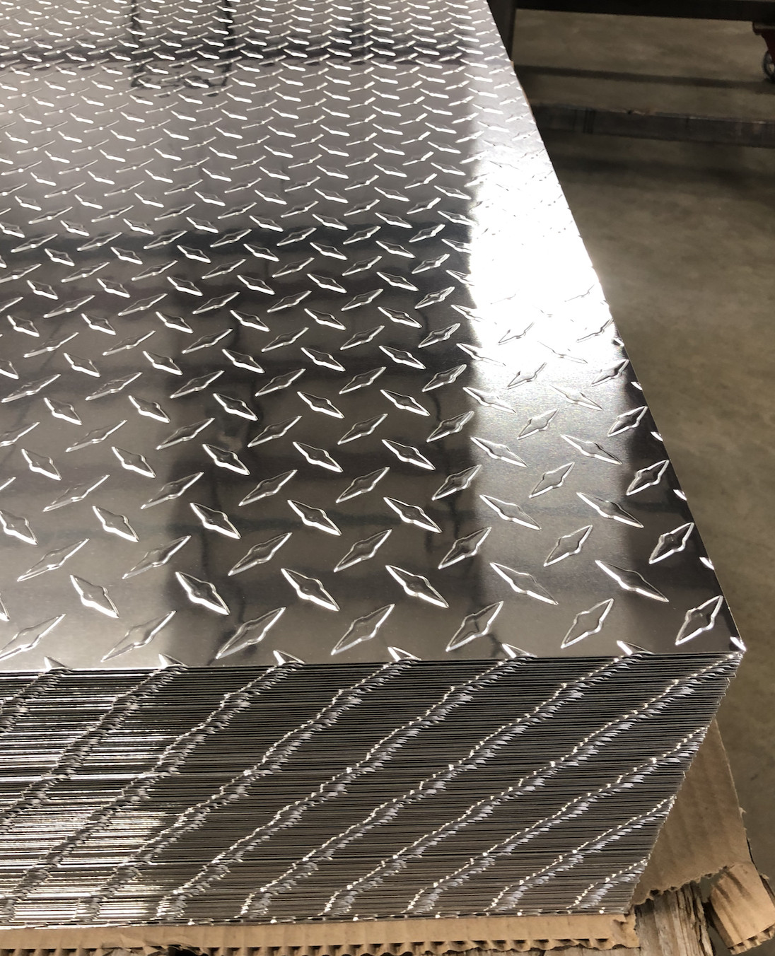 24″ x 120″ Aluminum Diamond Plate .025″ (1/40″) Thick Sheet Trailer, RV, Garages