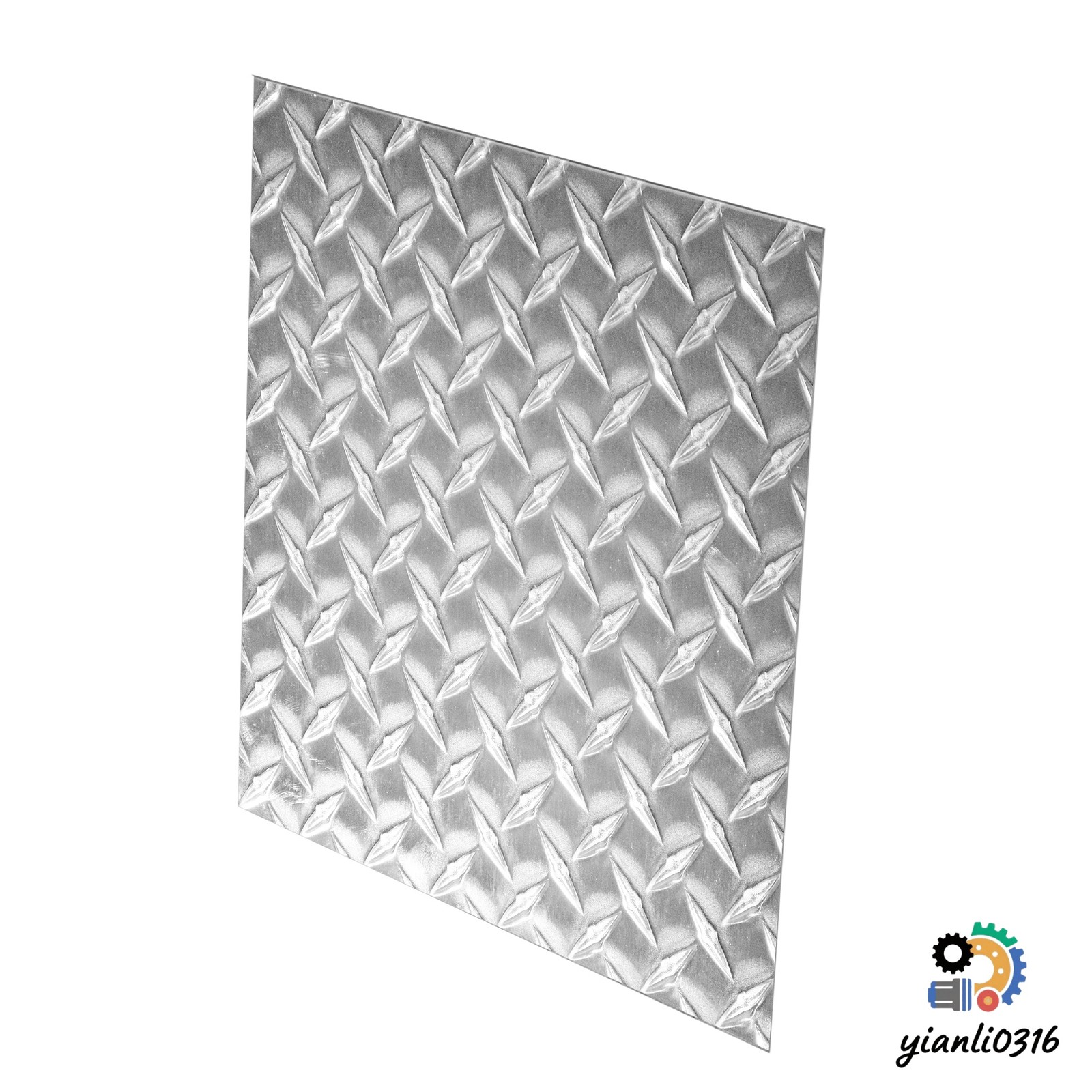 10.63×10.63″ Diamond Tread Aluminum Plate Durable