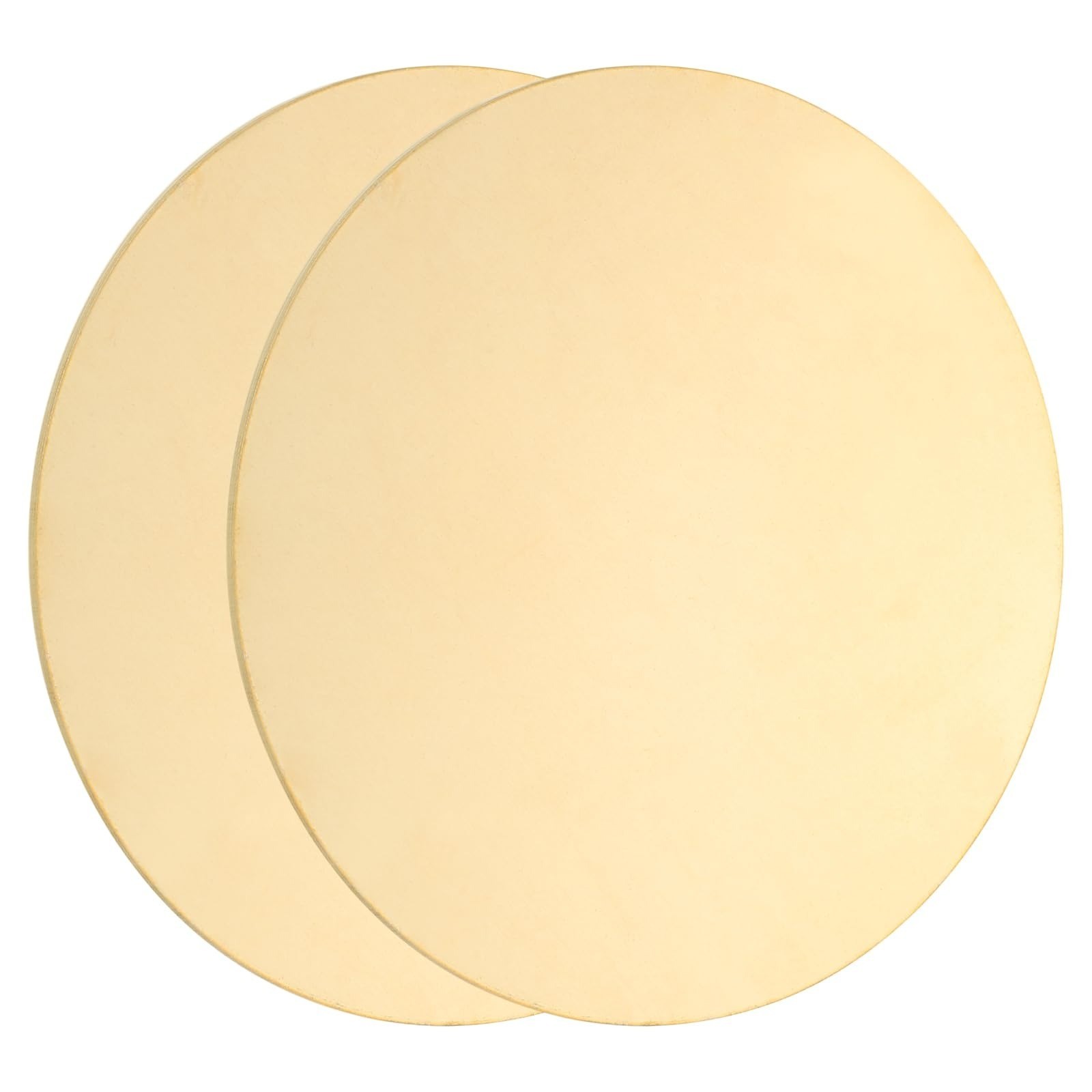 uxcell Brass Round Plate 0.04″ Thick 2″ Dia H62 2Pcs Metal Sheet