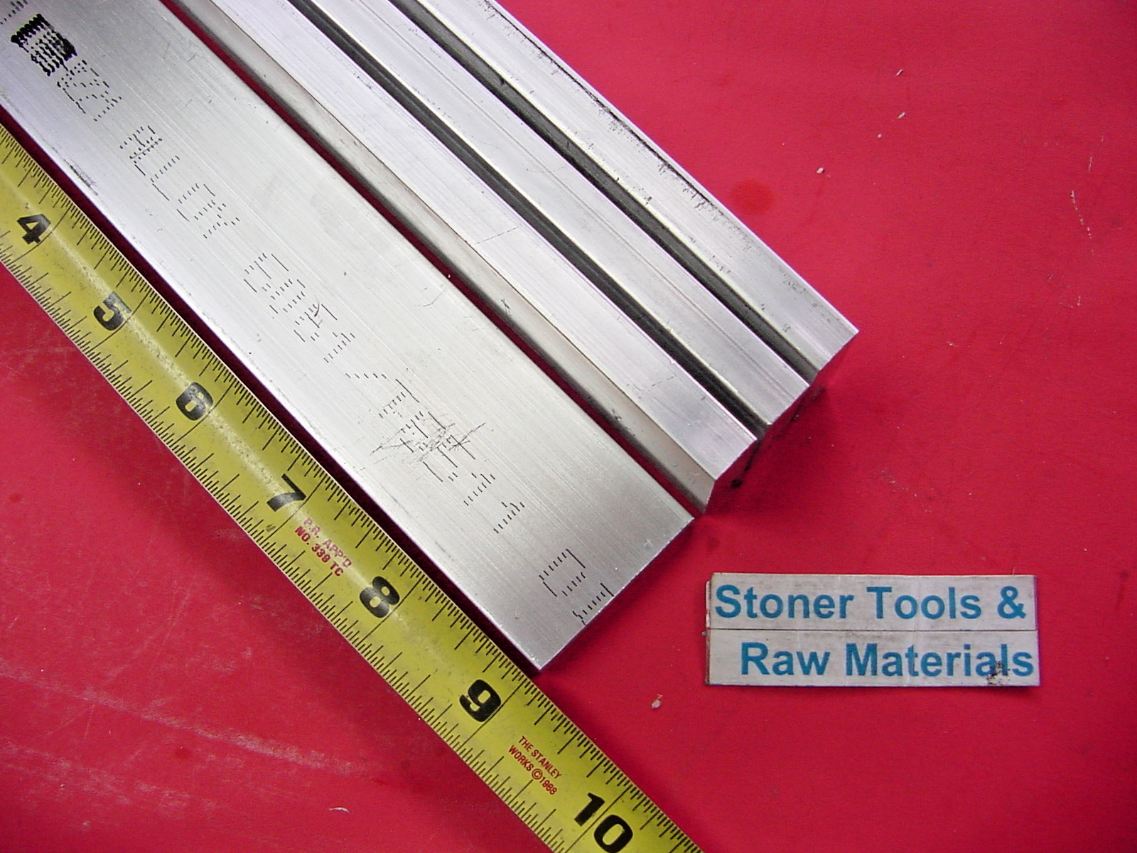 4 Pieces 1/2″ X 1-1/2″ ALUMINUM 6061 FLAT BAR 9″ long T6511 Extruded Mill Stock