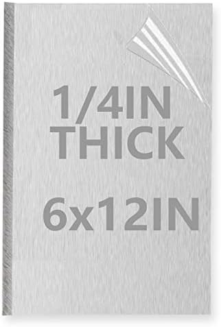 1/4Inch Thick Aluminum Sheet Plate, 6” x 12” Heavy Duty Aluminum Sheets Plates w