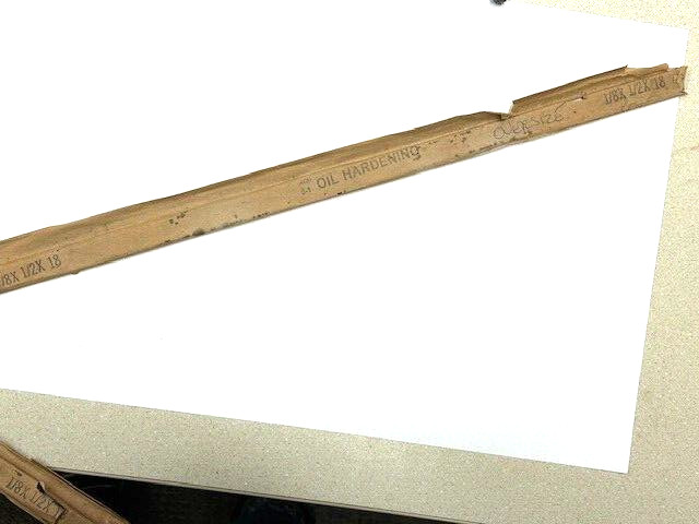 1/8″ X 1/2″ X 18″ 0-1 OIL HARDENING FLAT GROUND STOCK OVERSIZED