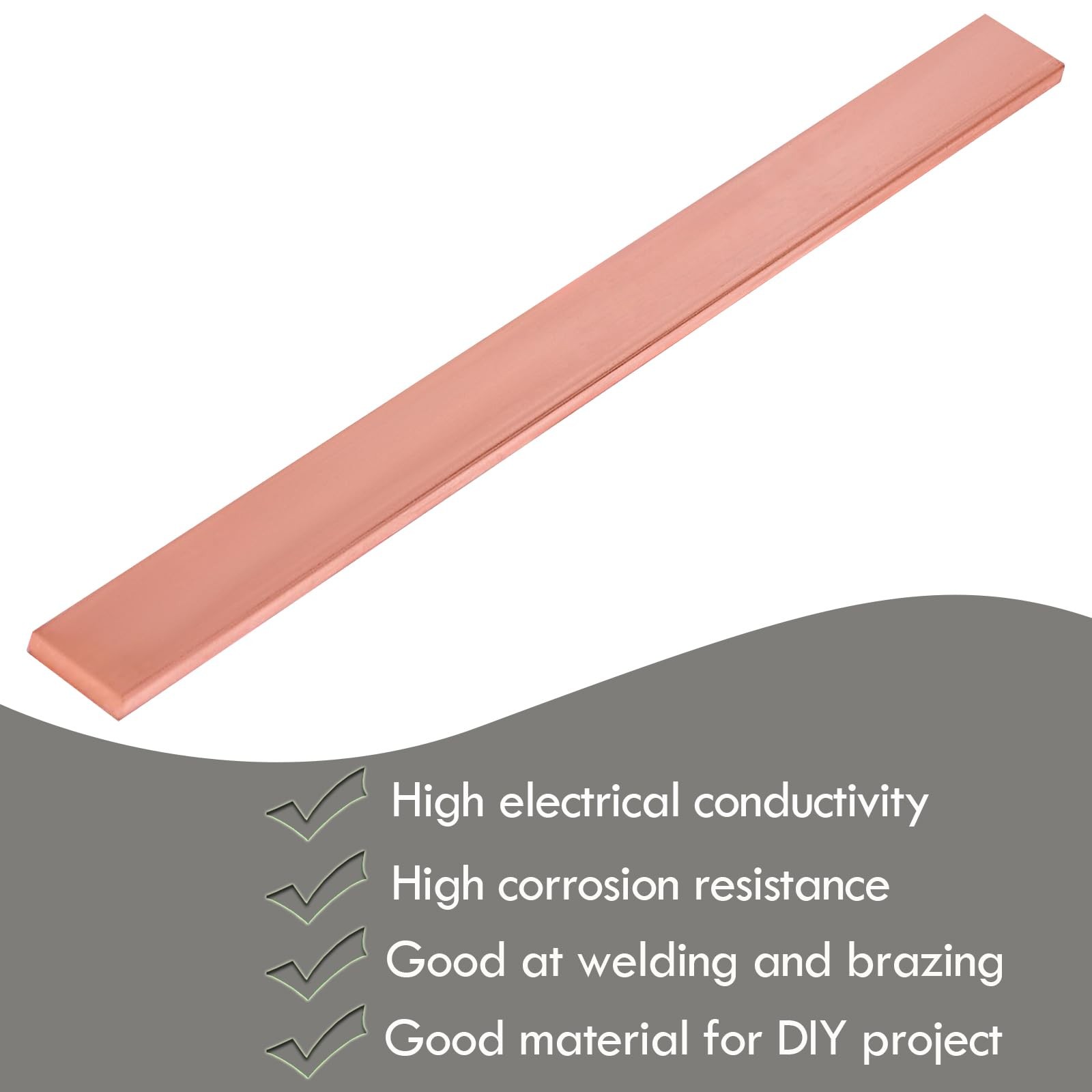 Copper 110 Flat Bar 1/8×5/8×12 Inch 3x15x305mm Bus Bar Stock Metal Craft