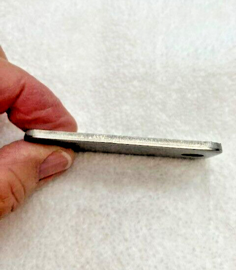Stainless Steel Plate, Rectangle 2 1/2” x 1″ x 1/8” 2 pcs