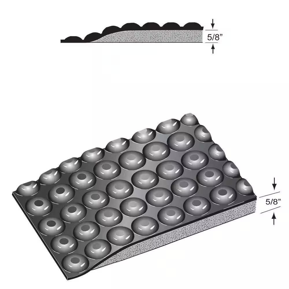 Reflex Satin Black Domed Surface 24 In. X 72 In., 5/8 In. Thick, Indoor/Outdoor