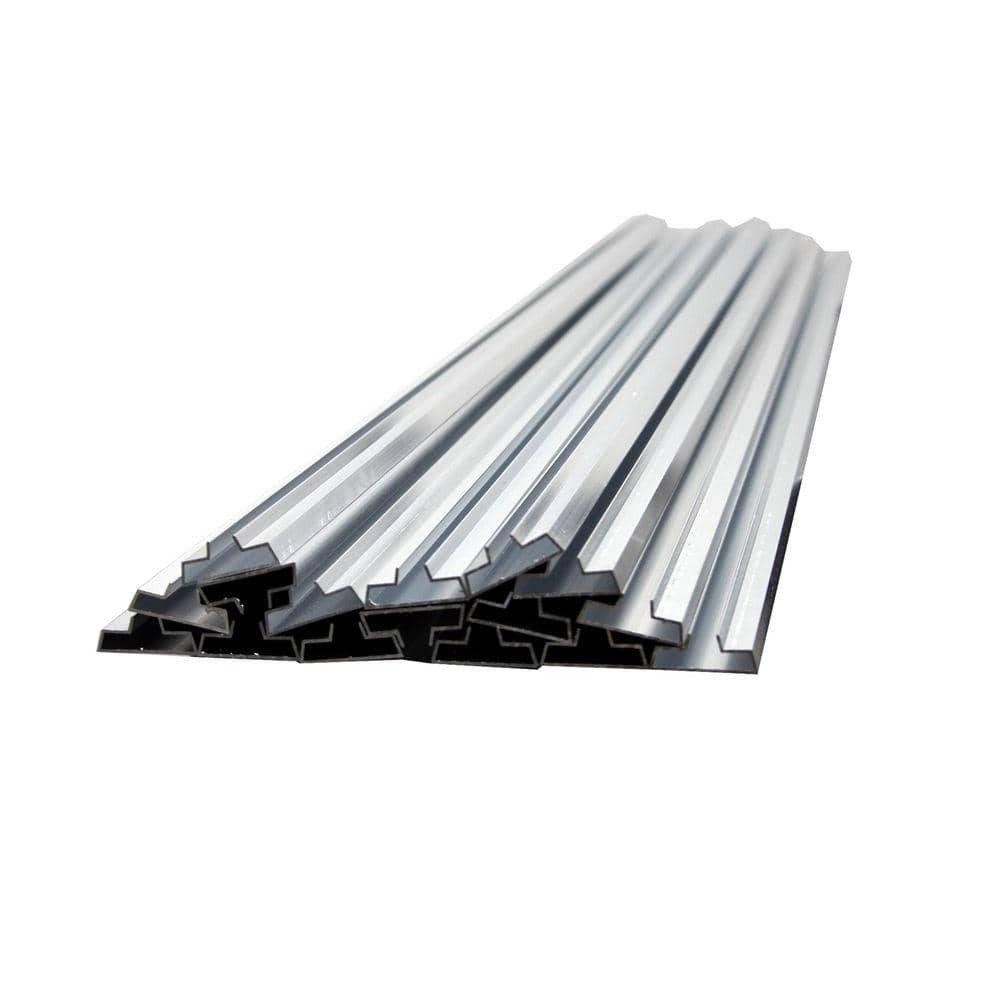15 Pcs High Quality Aluminum Metal Groove Inserts Double Strength Durable 48 In.