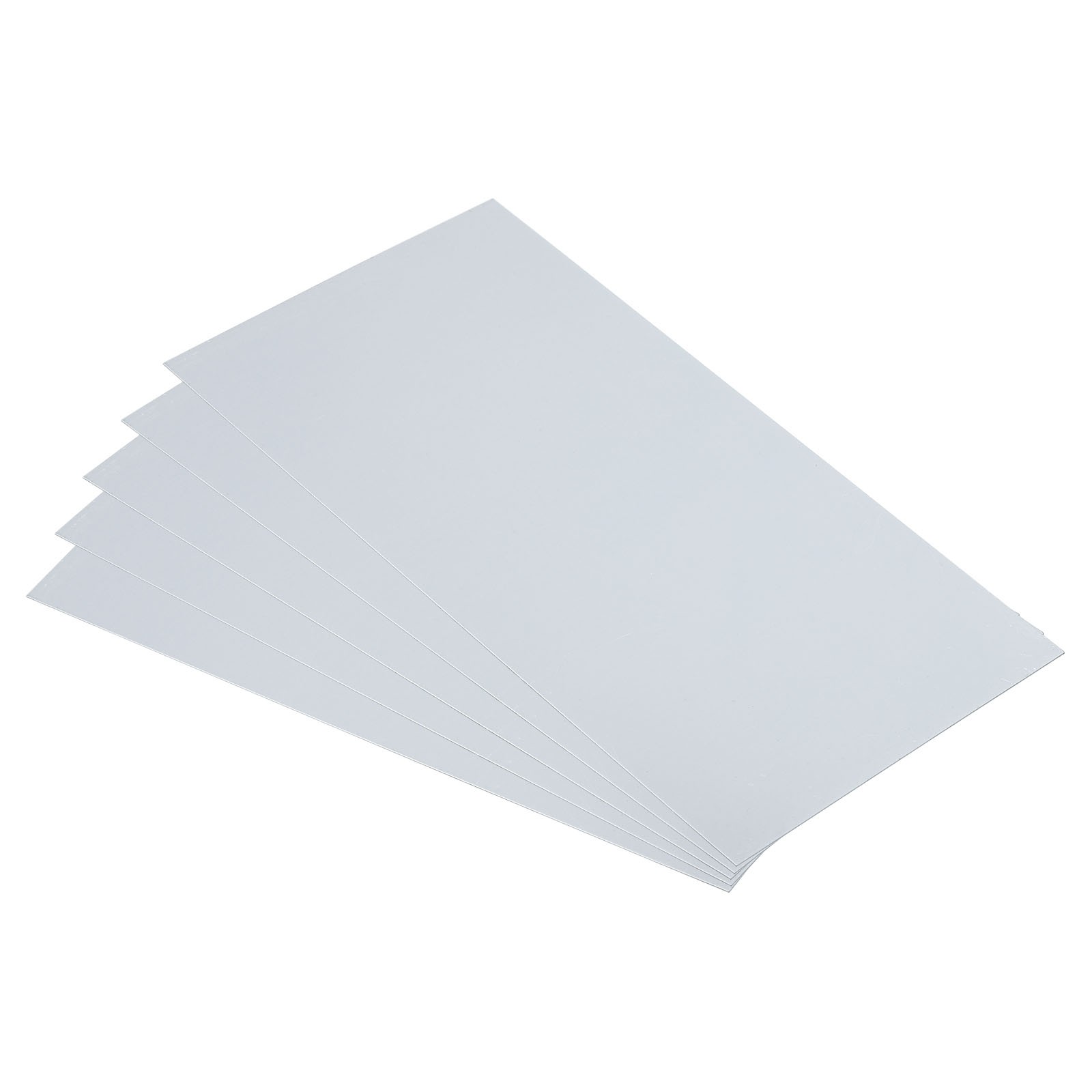 5pcs Galvanized Steel Sheet, 15x8cm Metal Sheet Plate Panels 0.5mm Thick