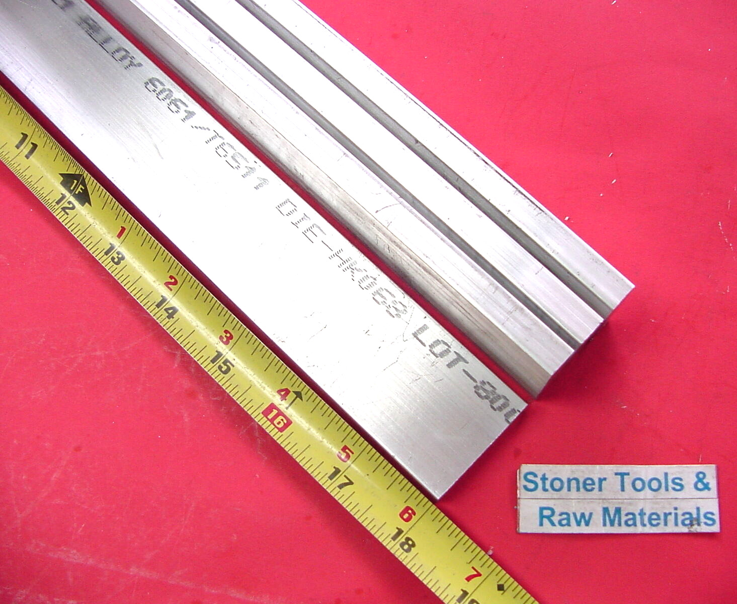 4 Pieces 3/8″ X 1-1/2″ ALUMINUM 6061 FLAT BAR 18″ long Solid Extruded Mill Stock