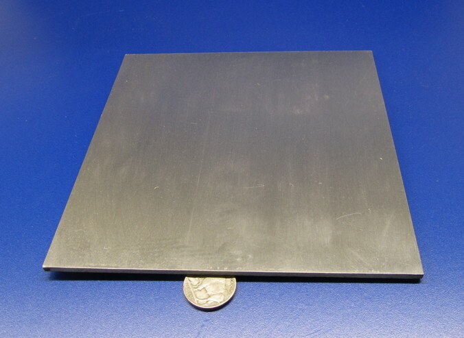 4140 Ground Carbon Steel Sheet, 1/8″ (+/-.001″) x 6″ Wide x 6″ Length