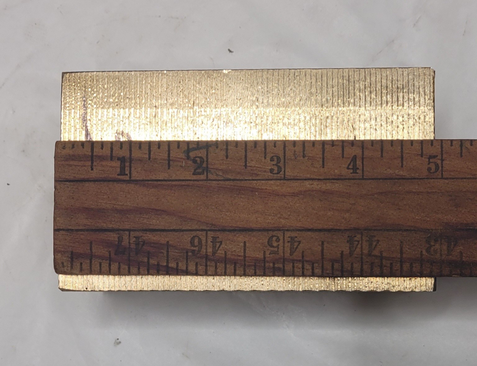 Block Of Solid Brass Bronze? Stock For Machining C85 4 15/16″ X 2 5/8″ X 2 15/16