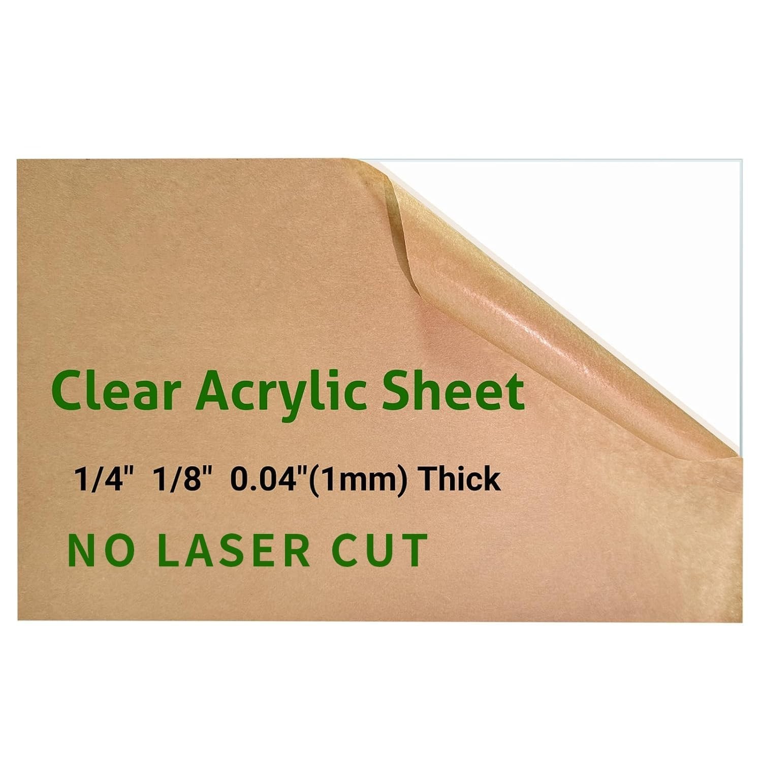 2 Pieces 16” x 20” Clear Acrylic Sheet Plexiglass – 1/8”(3mm)