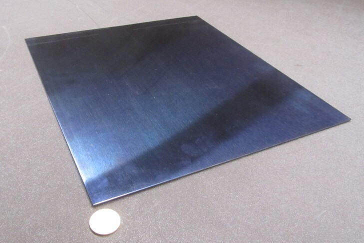 1095 Hard Blue Tempered Spring Steel Shim 0.030″ x 12″ x 12.375″ Length