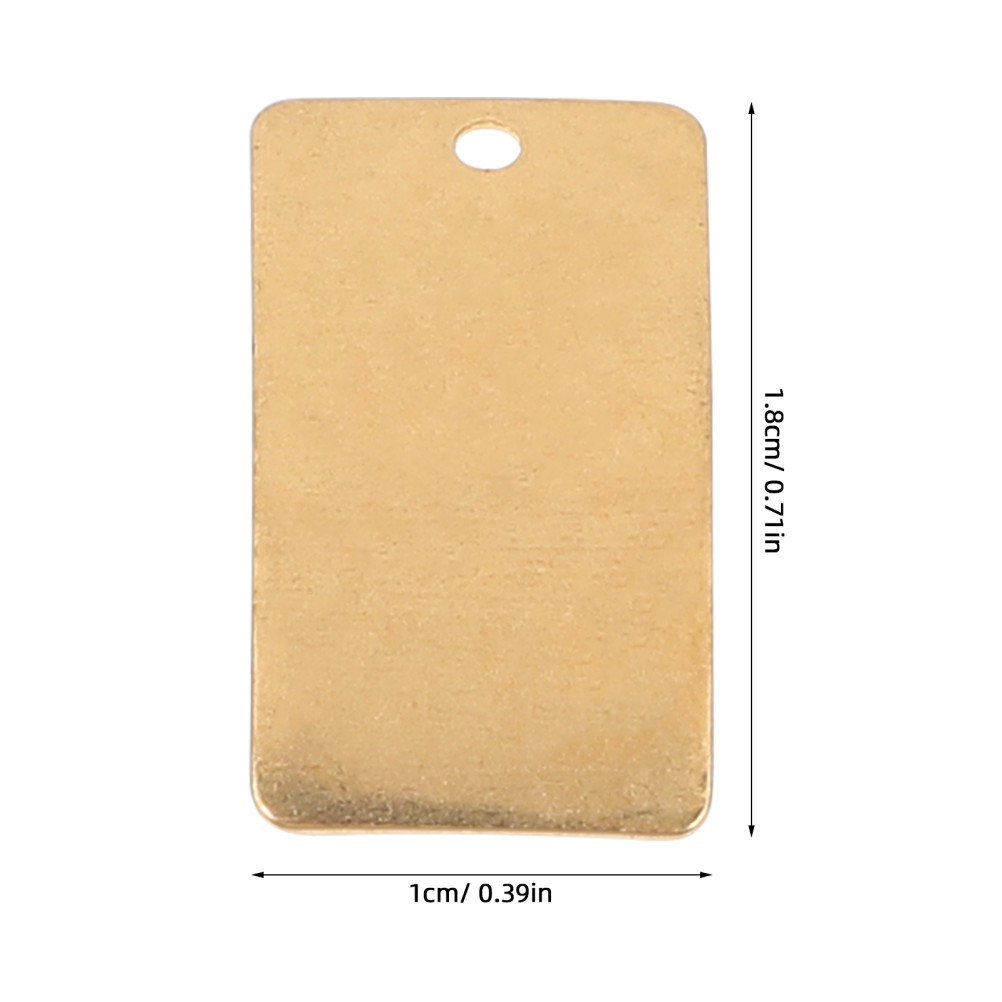 25Pcs Brass Plates for Crafting DIY Jewelry Durable Reusable Metal Sheets