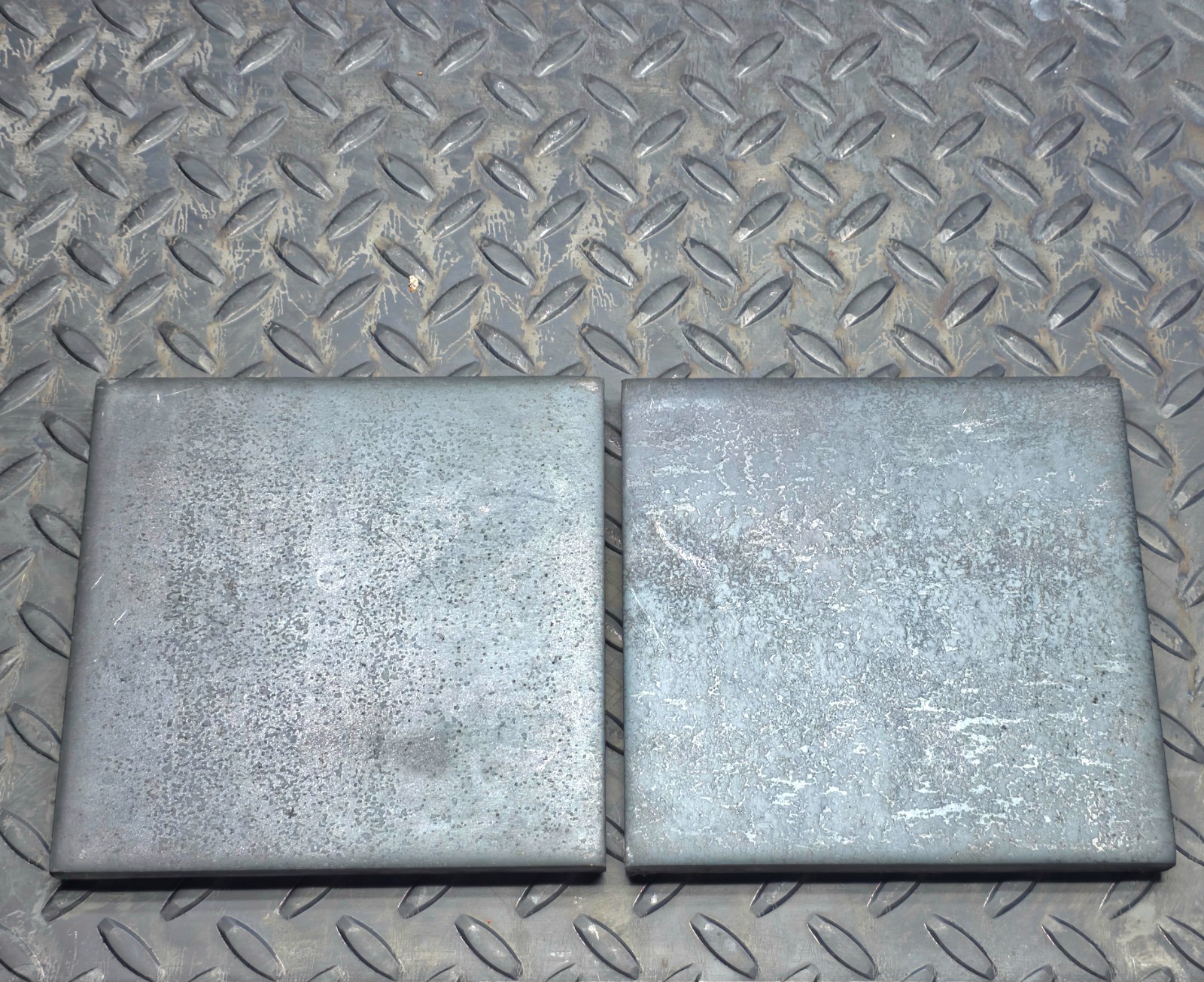 2pc Hot Rolled Steel Plate | 1/2″ Thick x 6″ x 6″ | A36 Mild Steel Square