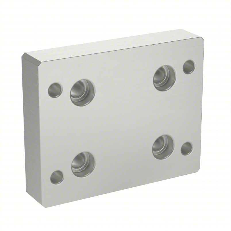 2420 Flange Mount Caster Base Plate, 5JRN2 – 3 x 3/4 x 3 3/4 in, Drop In, Quad