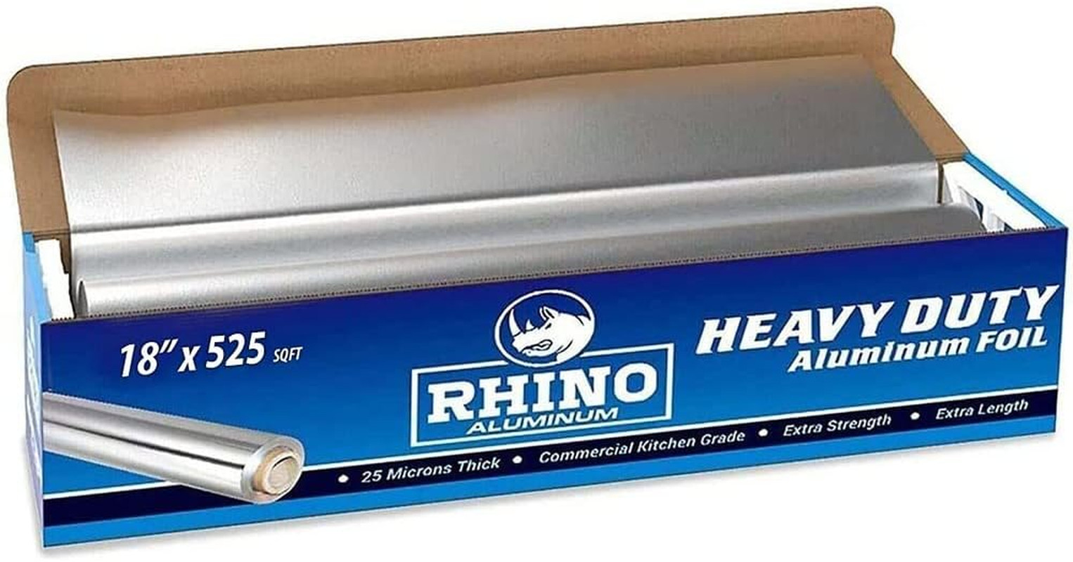 Heavy Duty Aluminum Foil – 18 X 525 Sf Roll, 25 Microns Thick – Commercial Grade