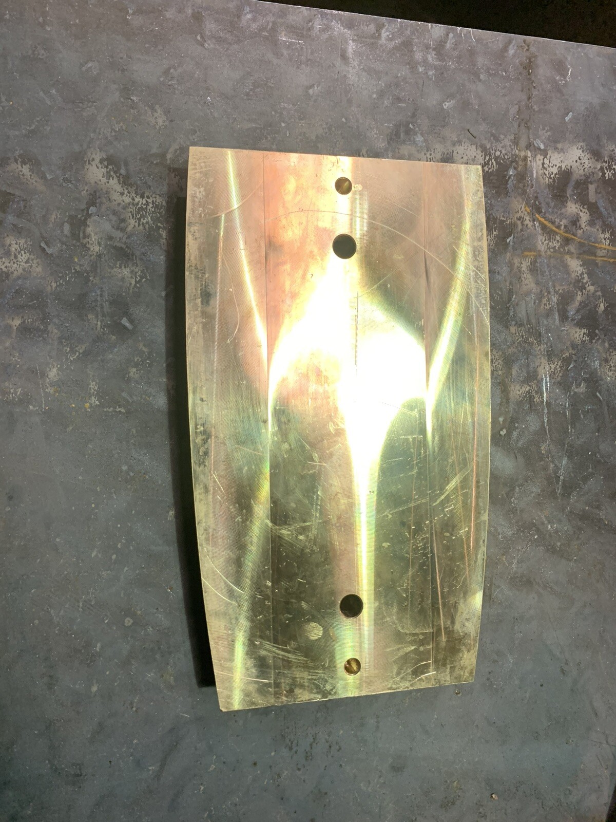 yellow brass flat bar