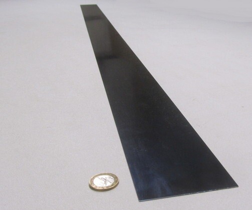 Blue Tempered Spring Steel Shim 0.003″ Thick x 3.0″ Width x 50″ Length