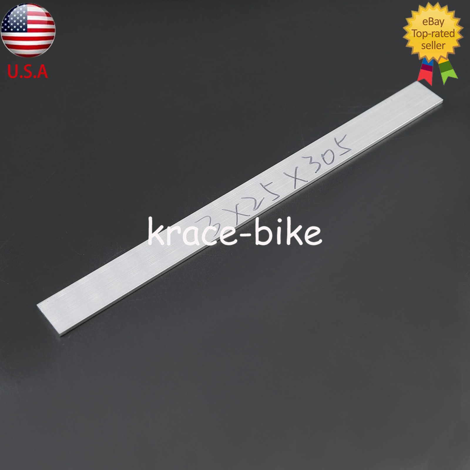 12X Metal 6061 Aluminum Flat Plate Sheet Stock Length 305mm Width 25mm Thick 3mm