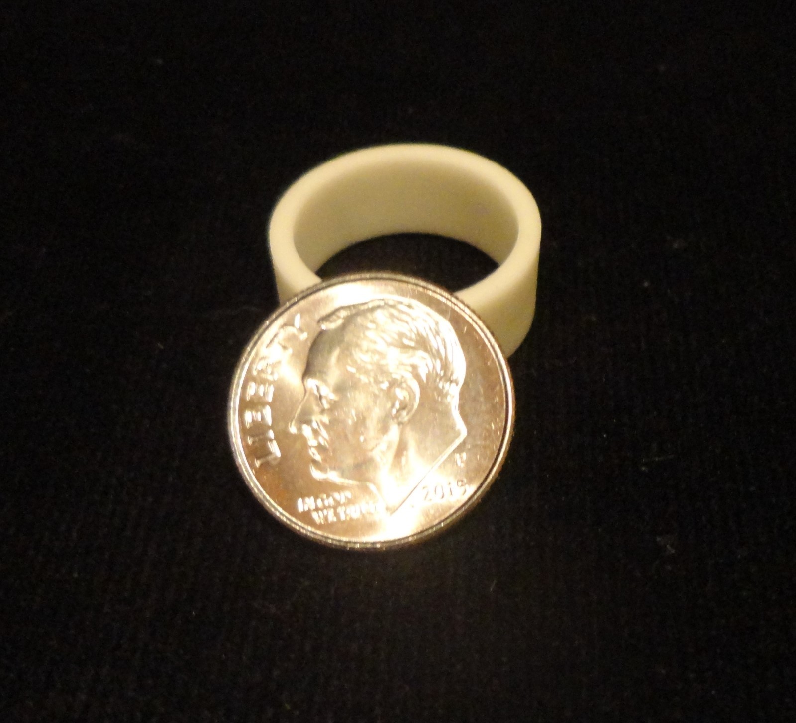 LOT OF SIX (6) 0.315″L HIGH PURITY ALUMINA CERAMIC RING SPACER SLEEVE No.:114B