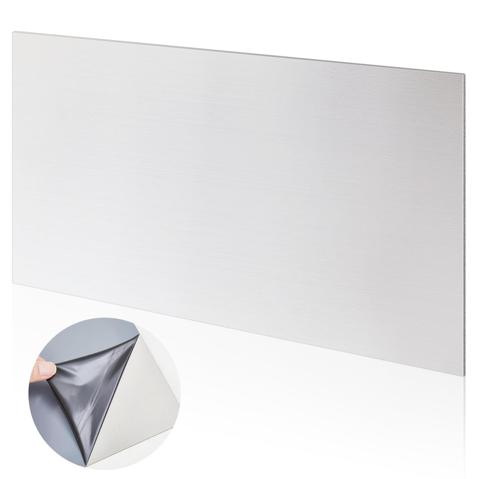 430 Stainless Steel Sheet Metal 36″x24″ 24GA Brushed Finish Panel for Crafting,