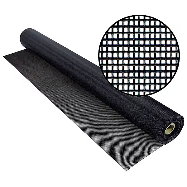 Polyester Screen, Vinyl Coated Polyester, 36 in W, 100 ft L, 0.018 in Wire Dia,