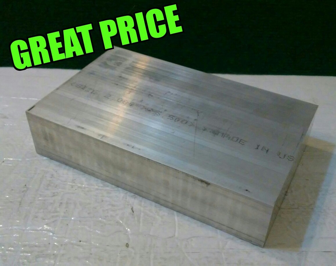 1″X 5″ X 8″ long new 6061 solid aluminum stock plate flat bar mill block
