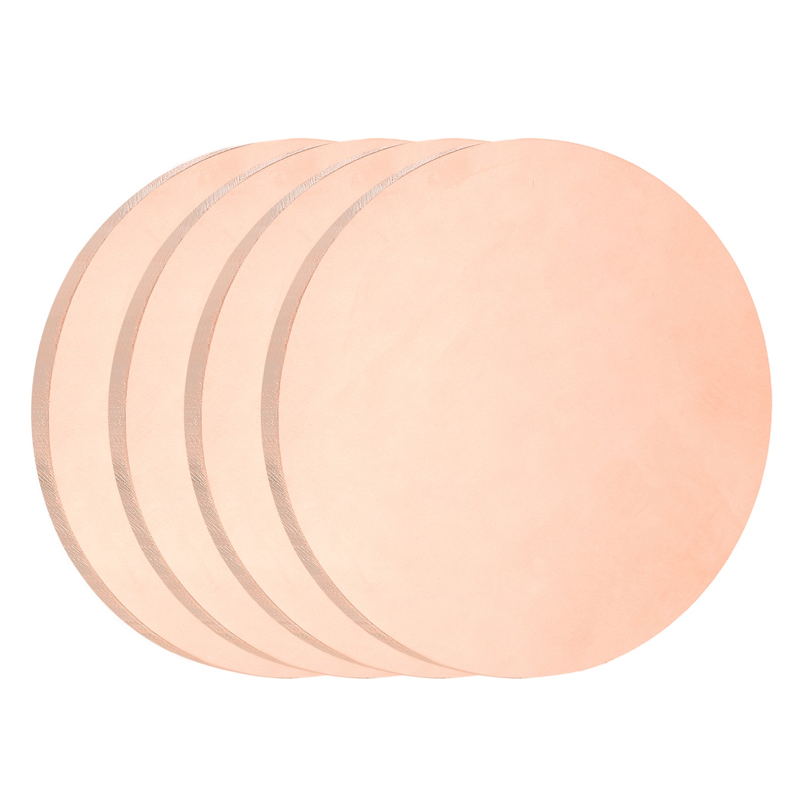 4 Pcs 0.06″ Thick 1″ Dia Copper Round Plate C1100 Pure Copper Sheet