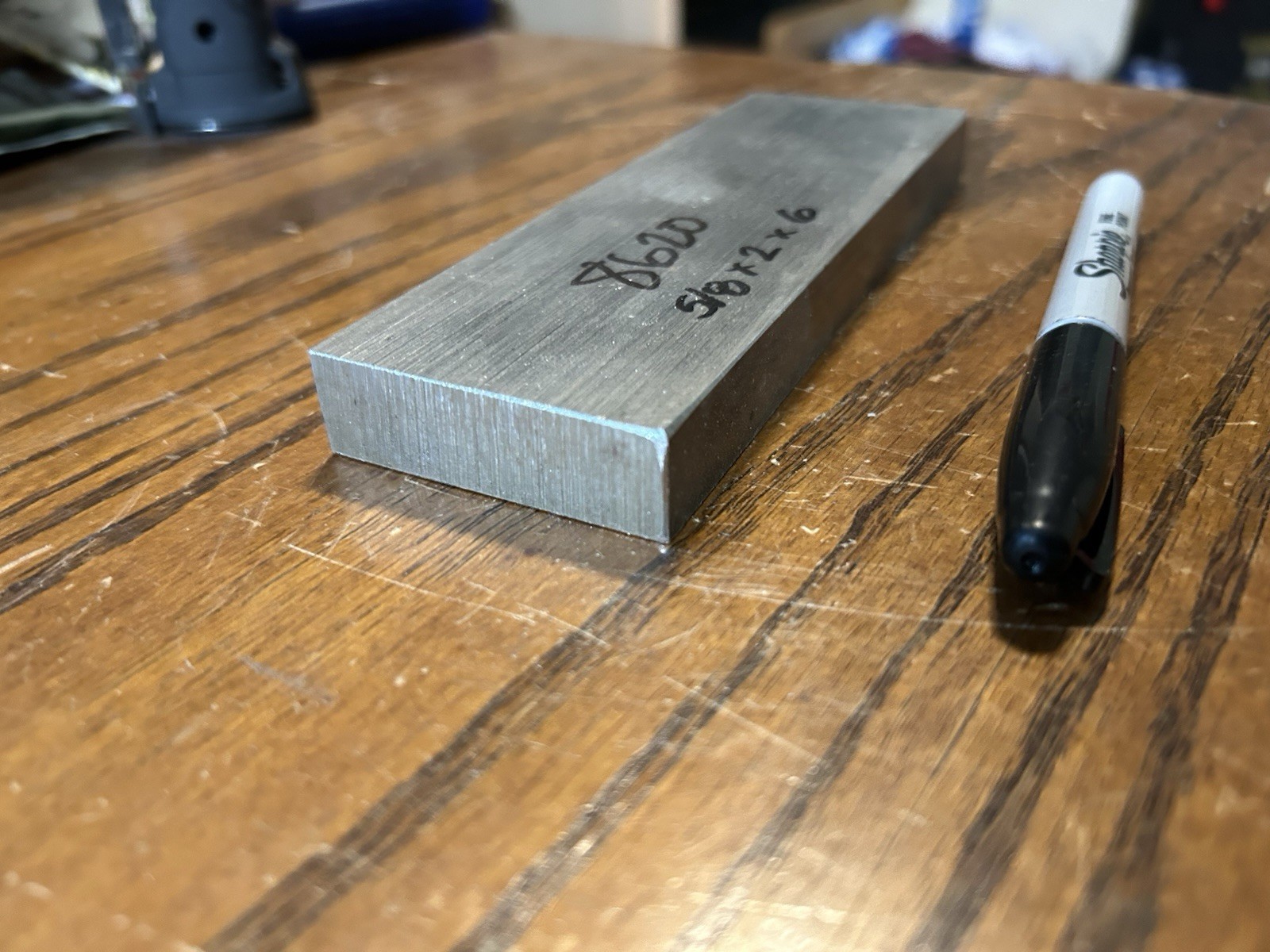8620 Tool Steel, 5/8″ x 2″ x 6″ flat bar, machine stock