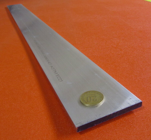 6061 T651 Aluminum Bar, 1/4″ (.250″) Thick x 2 3/4″ Wide x 36″ Length