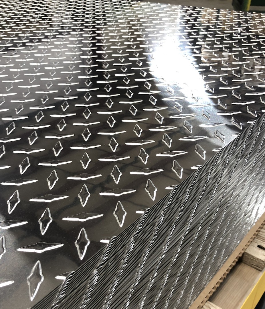 4′ x 8′ Aluminum Diamond Plate Sheet .04 in Thick – Trailer, RV, Garages Etc