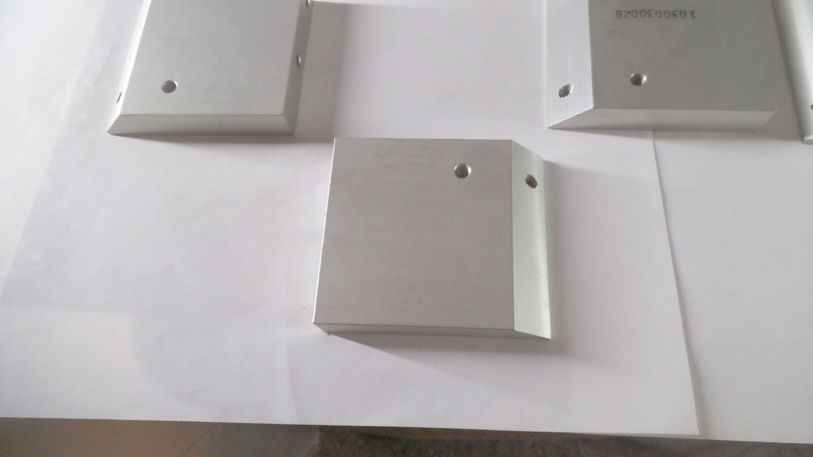 Set of 4 Aluminum bars 2-9/16″ x 2-1/4″ x 1/2″ thick