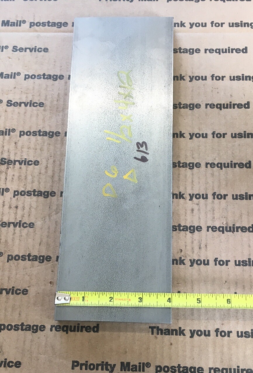1/2 X 4 Flat Steel Bar Machining Blacksmith CR 0.500 Smooth Finish 12″ L 1018