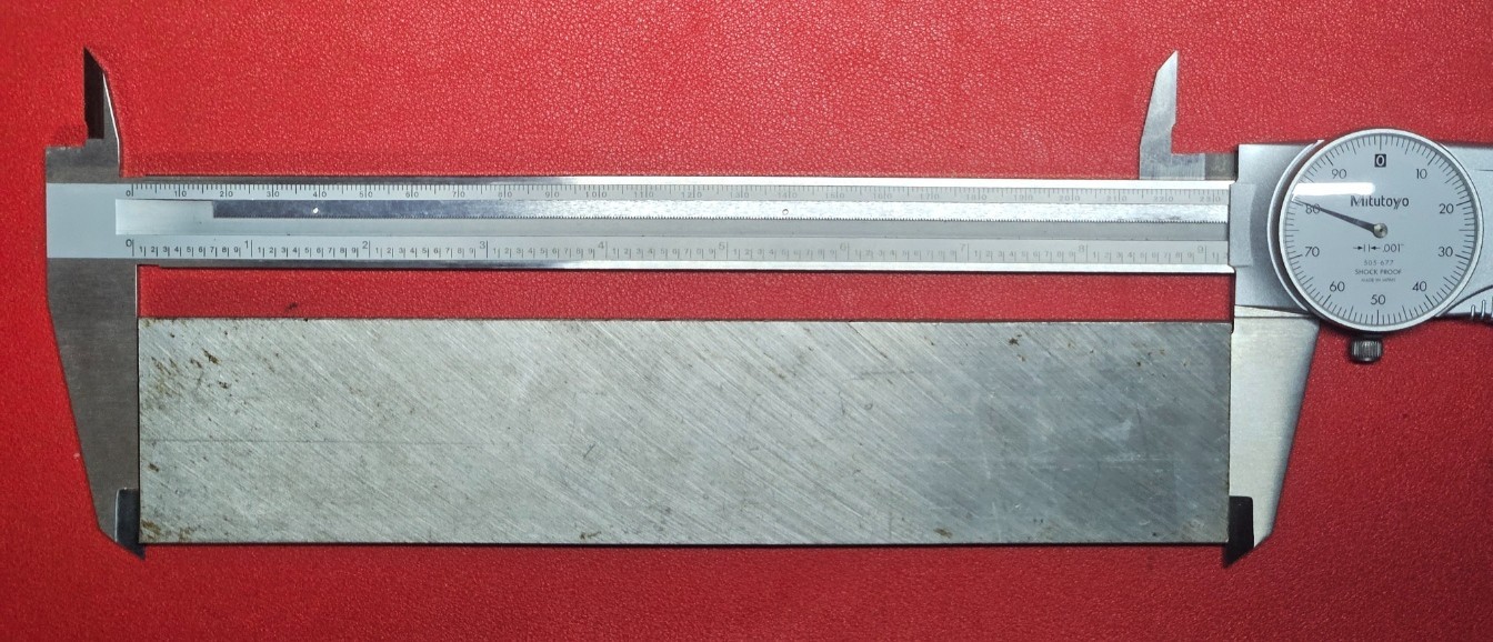 D2 Tool Steel Block Flat Stock 9.180″ L x 1.880″ W x 0.275″ Thick, 1 Lb 5.1 Oz.