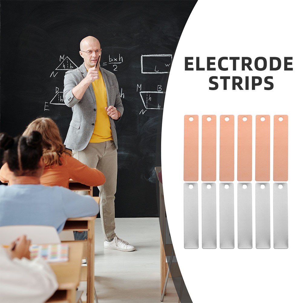 30Pairs Copper and Zinc Electrode Strip for Science Projects and Experiments