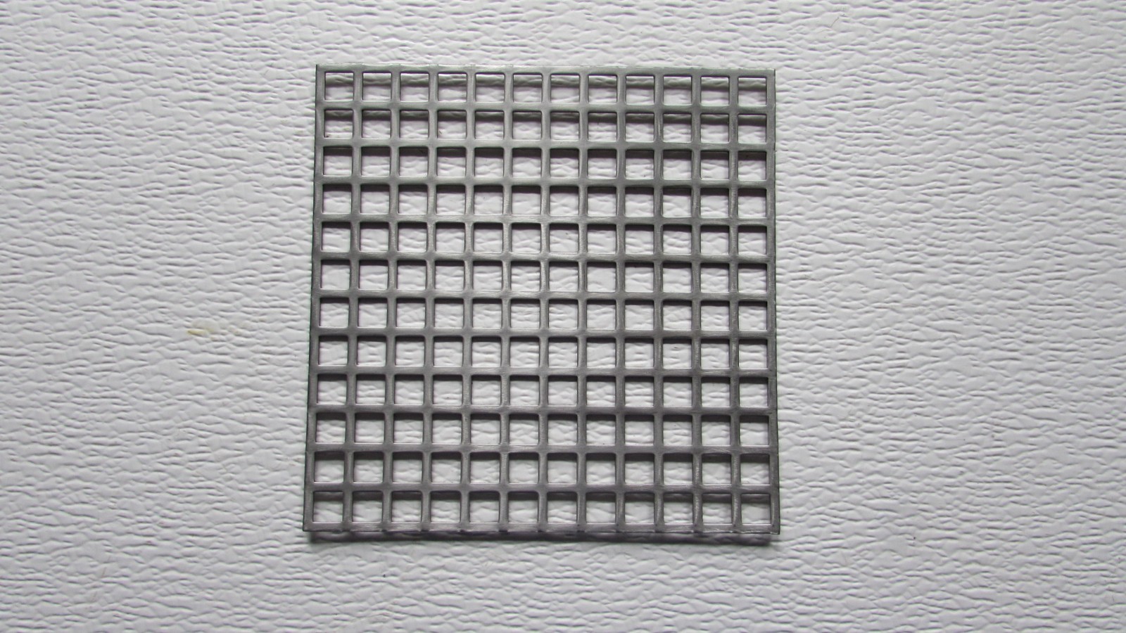 PERFORATED METAL 16 GAUGE–PLAIN STEEL– 3/8″ SQUARE ON 1/2″ CENTERS 6″ X 6″