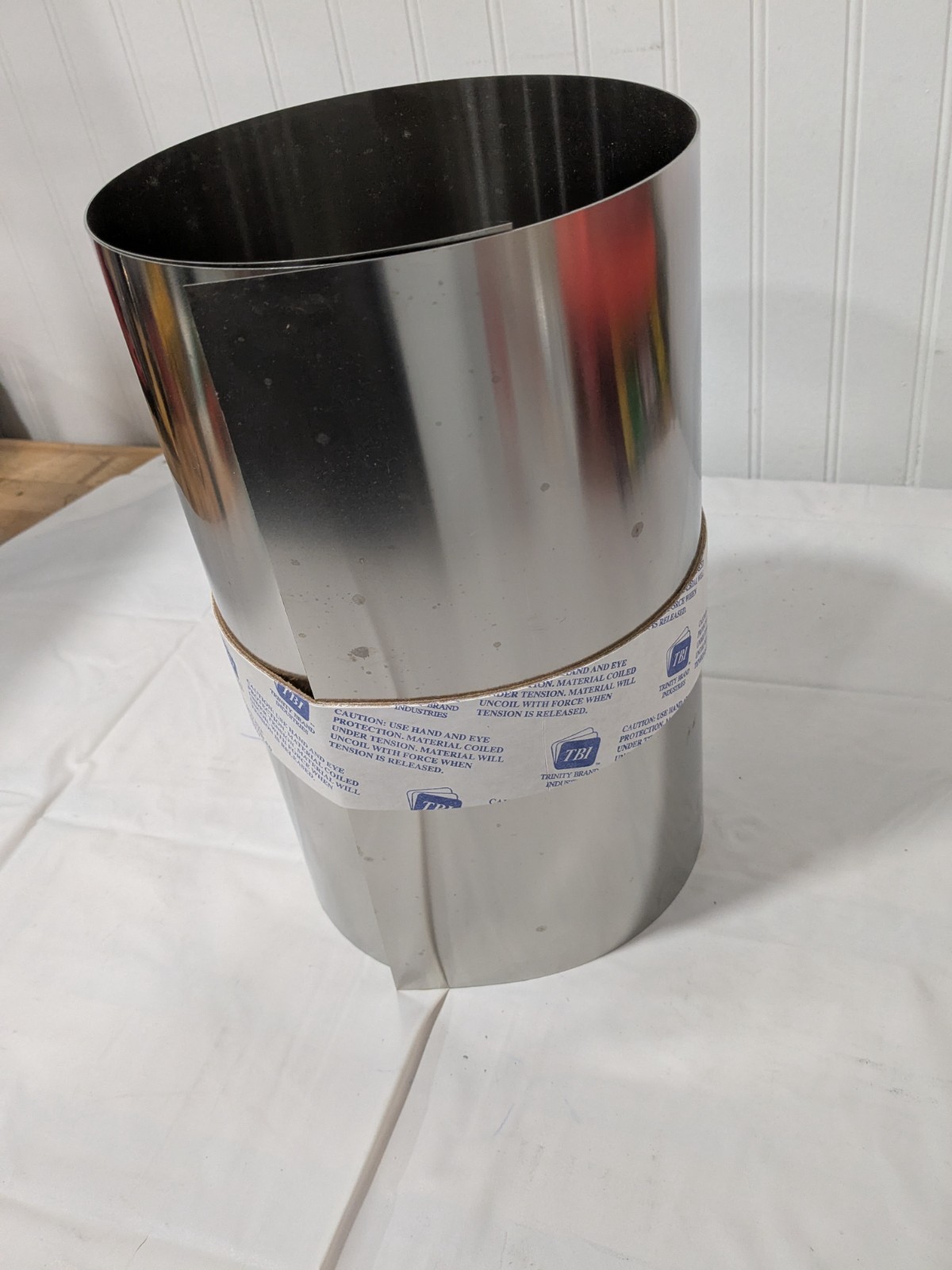 Trinity Metal Shim Stock: Roll, 0.0200" Thick, 50" L, 12" W, 302