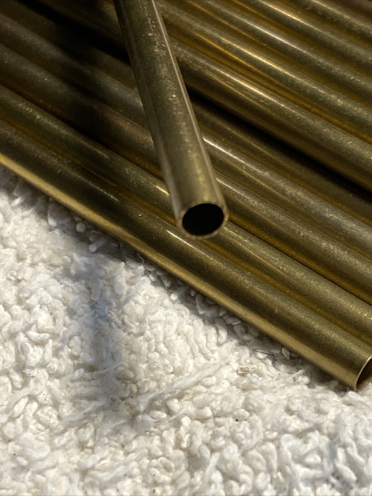 K&S 8129 0.014 in ga. Round Brass Tube 12 in. long x 3/16 in. diameter.