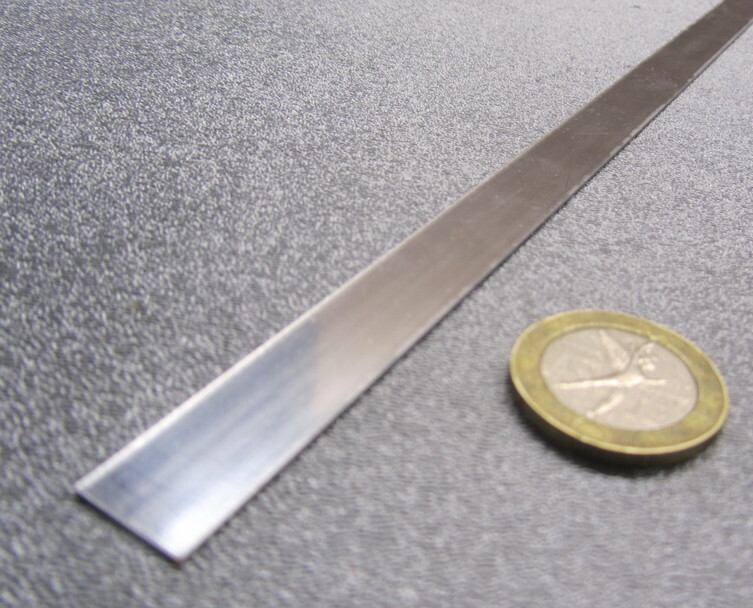 301 Stainless Steel Sheet Shim, .010″ (+/-.0007″) x 3/4″ x 100 Foot Length