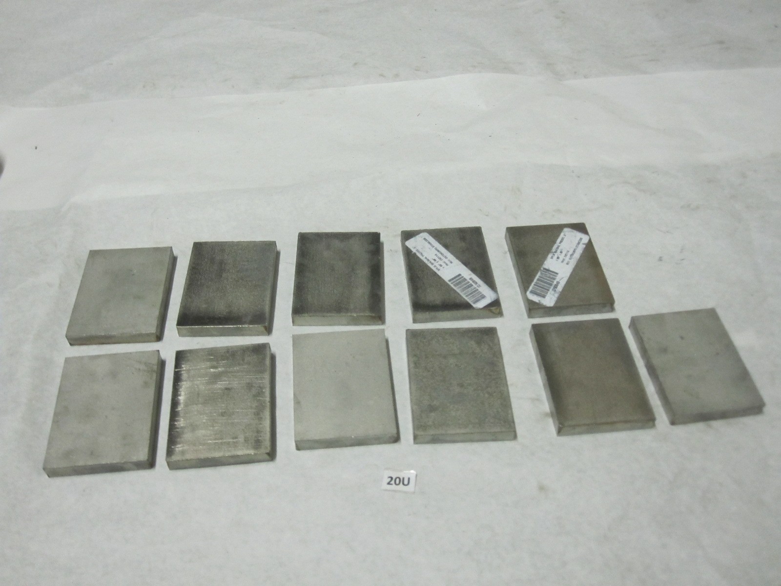 Outokumpu Prodec 304 Stainless Steel Plate Blocks 4 x 3 x 0.5 Inch Lot of 11