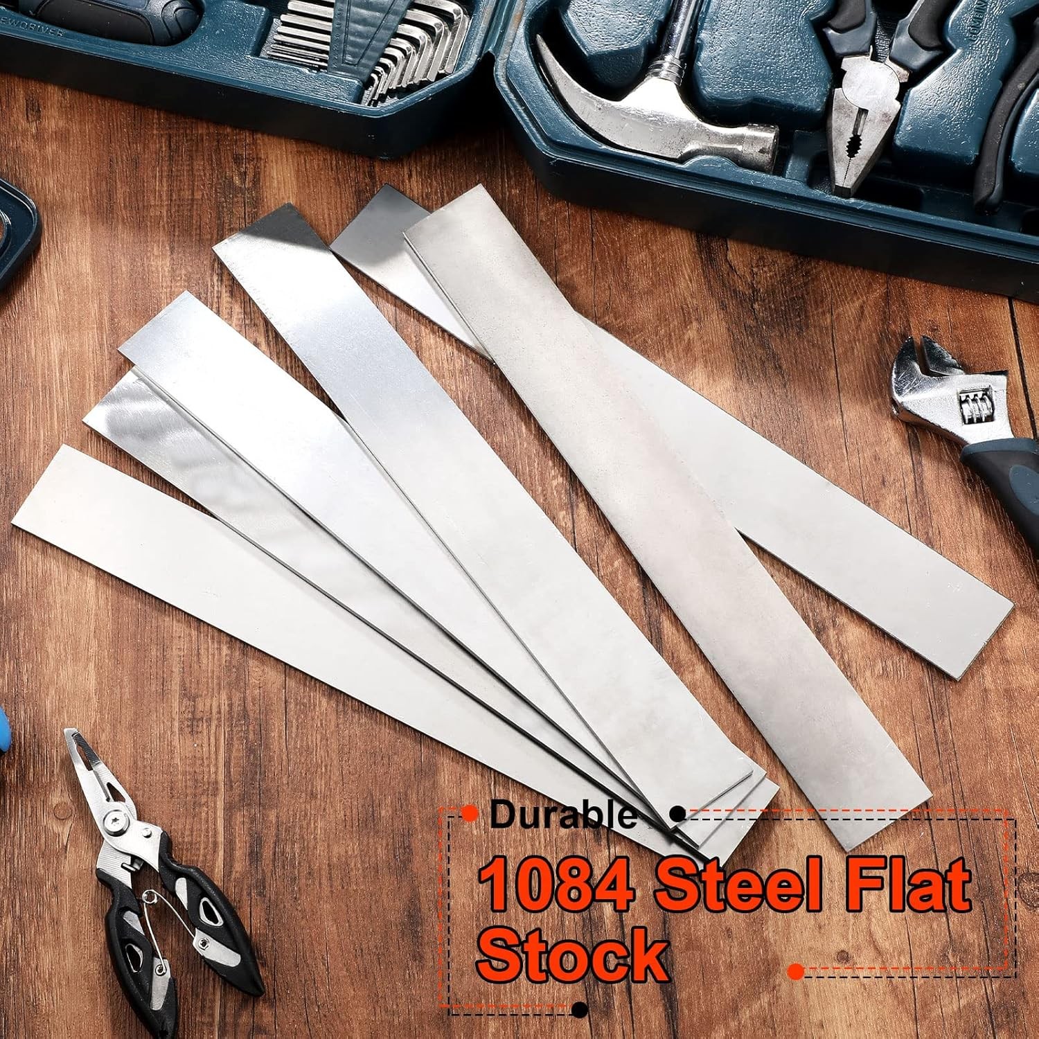 6 Pack 1084 Steel for Knife Making Steel 1/8″ x 1-1/2″ x 12″ 1084 Steel Flat …
