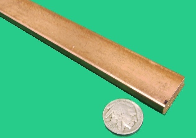 110 Copper Bar H02, 1/4″ Thick x 1.00″ Wide x 5 Ft Length