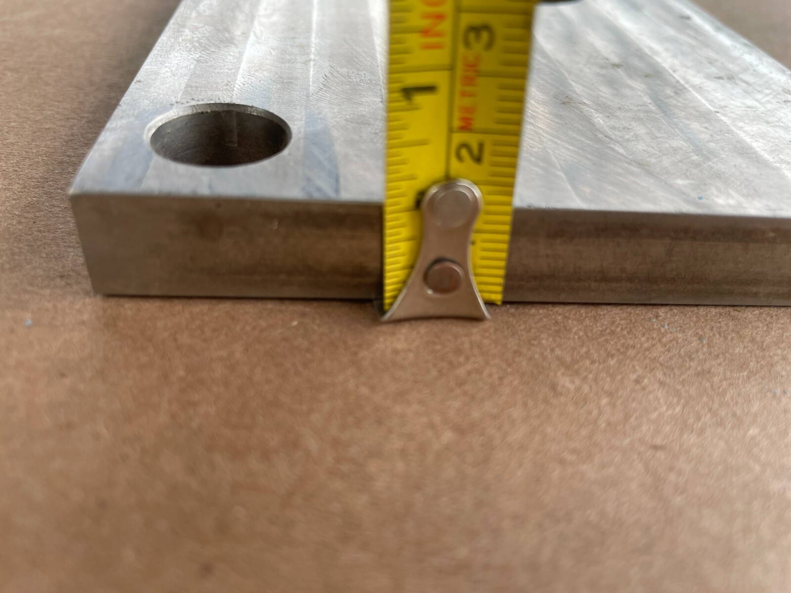 Rectangle Aluminum Block Plate Flat Plate Bar, 5 Holes, 7″ x 4″