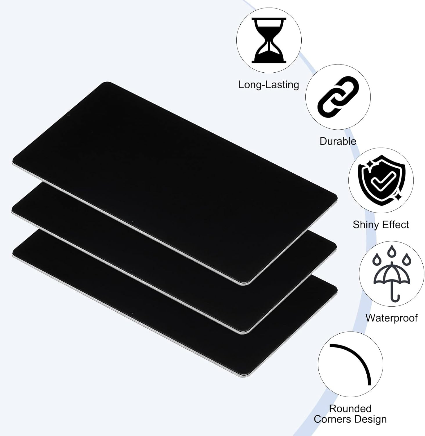 4×2 Inch Anodized Aluminum Sheet Metal, 22 Pack Laser Plates Engraving Blanks 1M