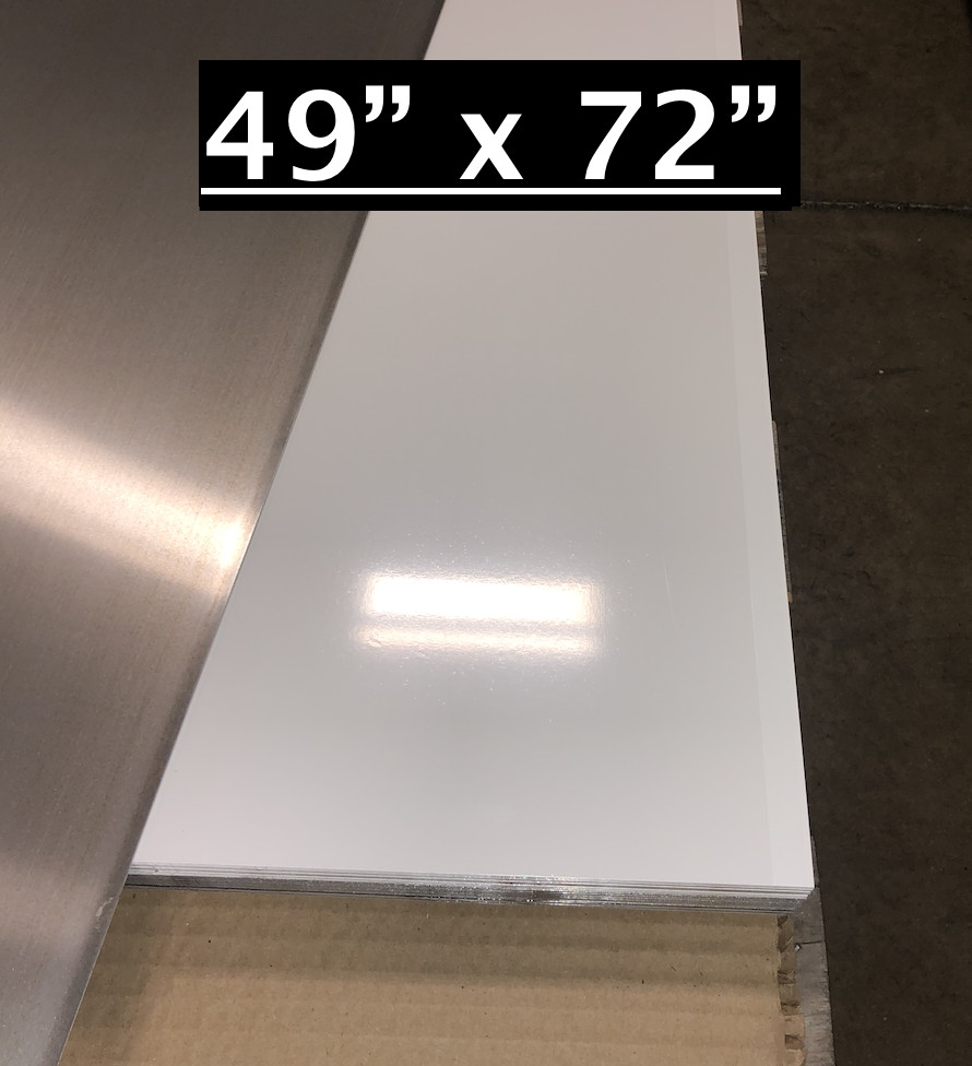 49″ x 72″ White Aluminum Sheet, Flat .030” Thick – Cargo Trailer Repair, etc.