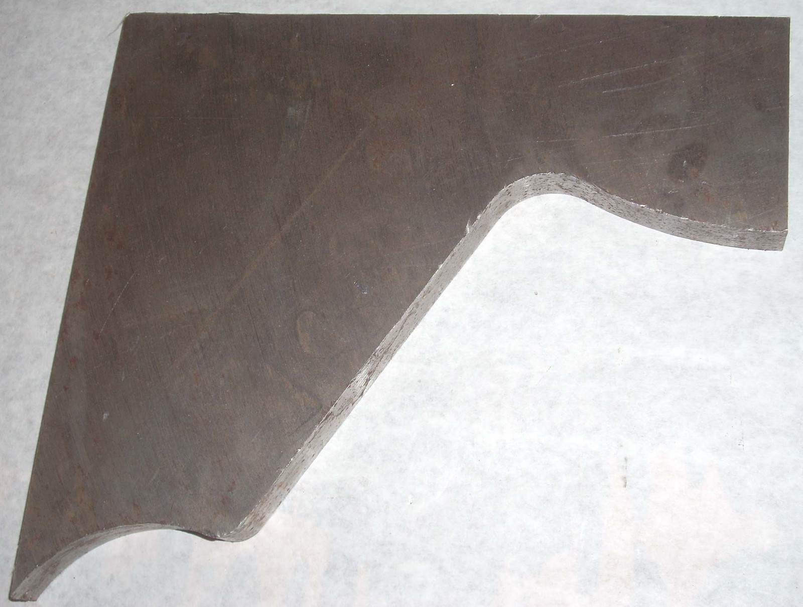 Steel Alloy Cut Out 10 1/2″ x 9 1/2″ at Largest Point Machinable Metal