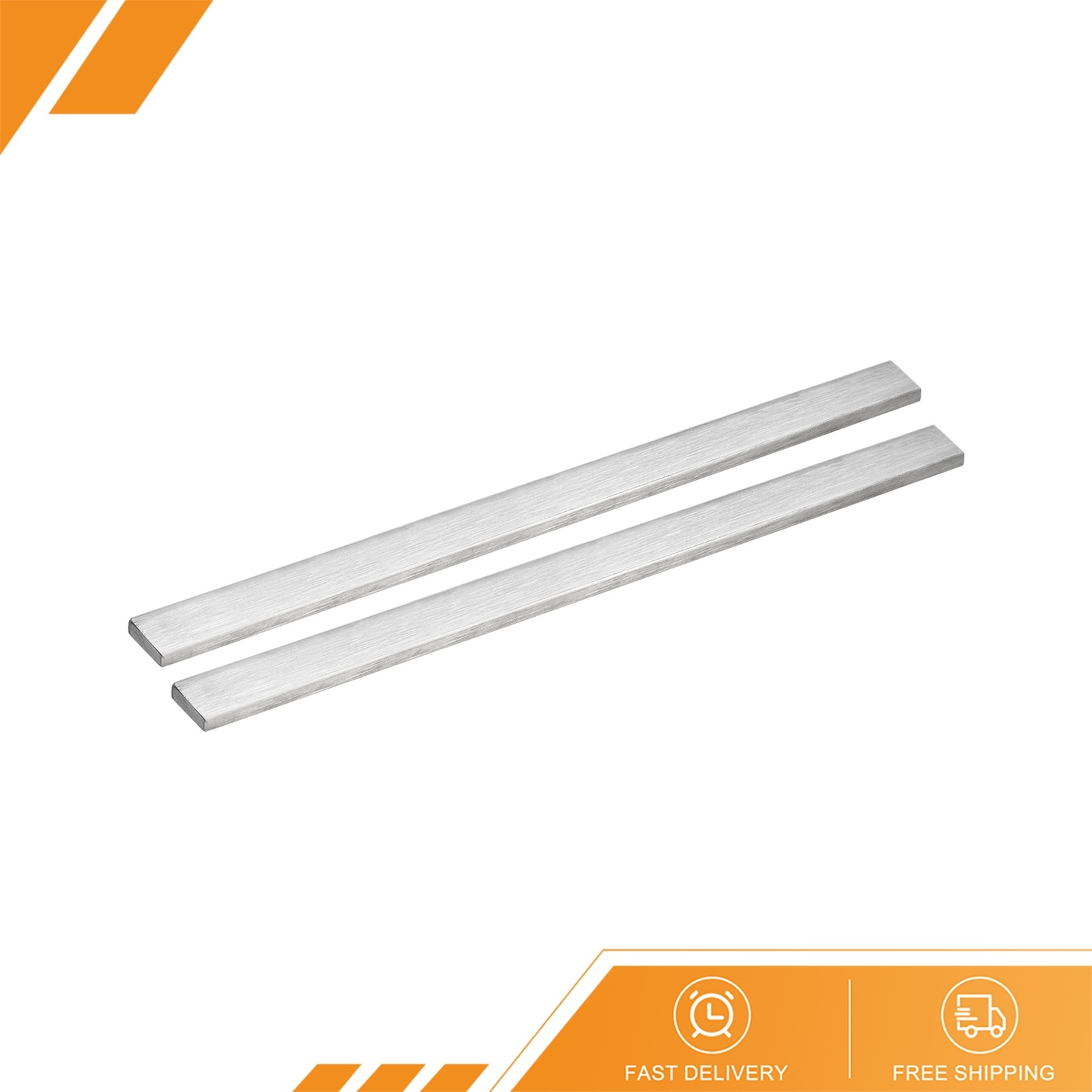 2pcs – 316L Stainless Steel Flat Bar 1/8″ Thickness 25/32″ Width 12″ Length