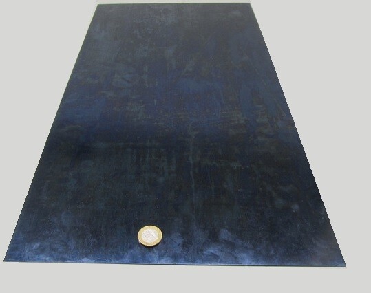 1095 Hard Blue Tempered Spring Steel Shim .035″ x 12.375″ x 24″ Length