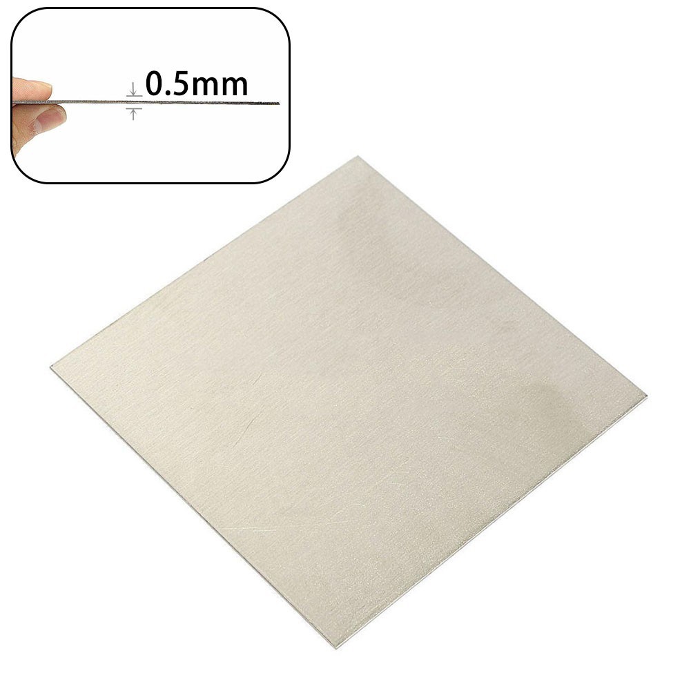 1pc 100x100mm Pure Nickel Ni Sheet Plate For Electroplating Anode Element