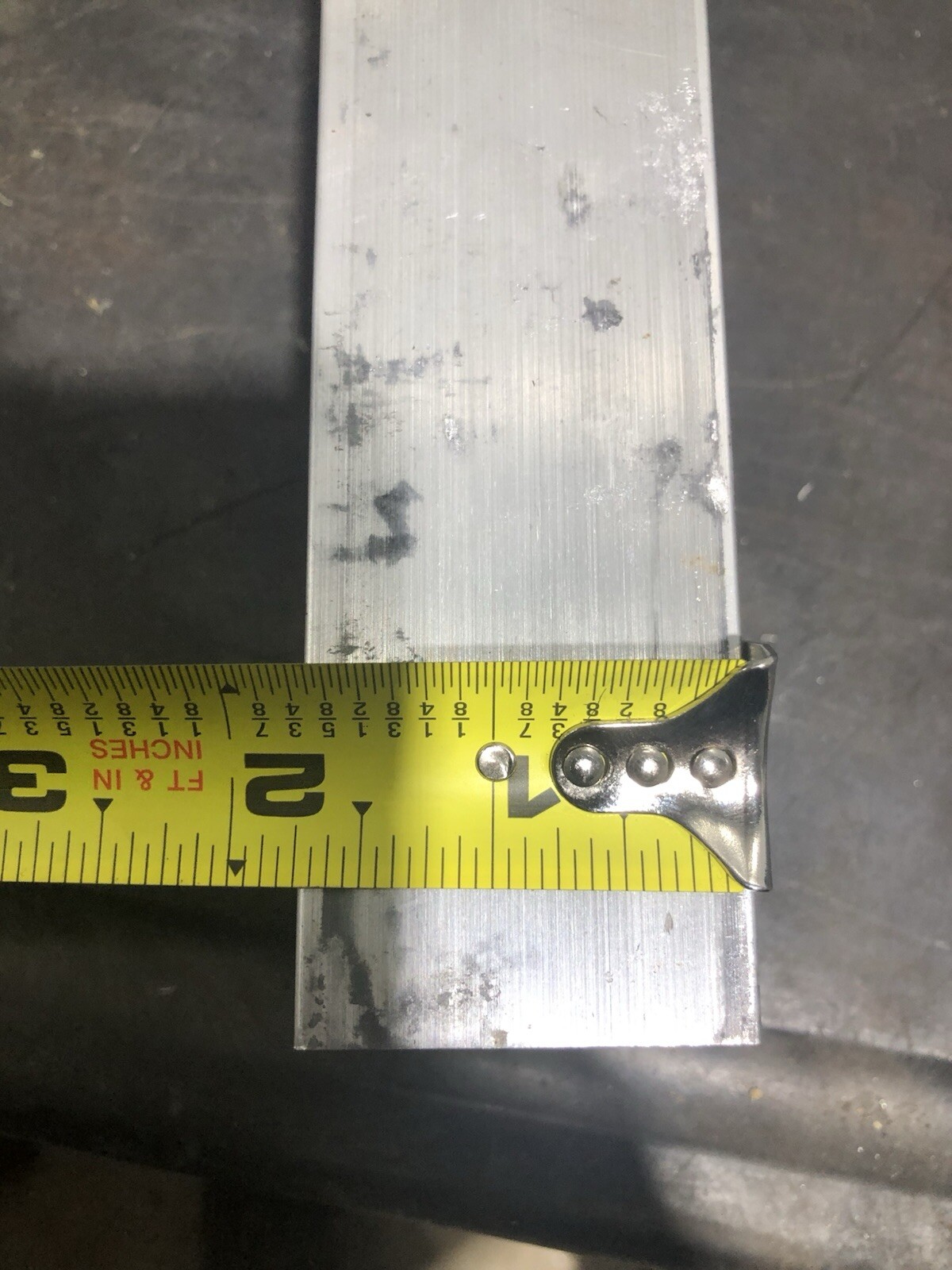 1-3/4” x 2-1/2” ALUM. 6061 FLAT BAR SOLID 7-3/4” Long Bar Stock Left Over Stock